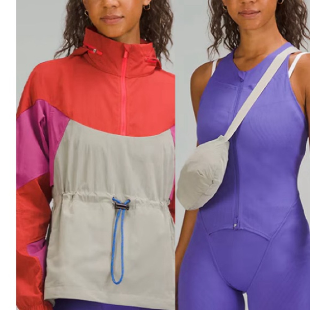Lululemon evergreen anorak windbreaker that folds into fannypack